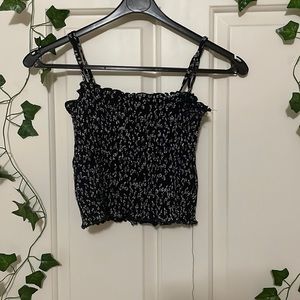 A strechy cropped tee